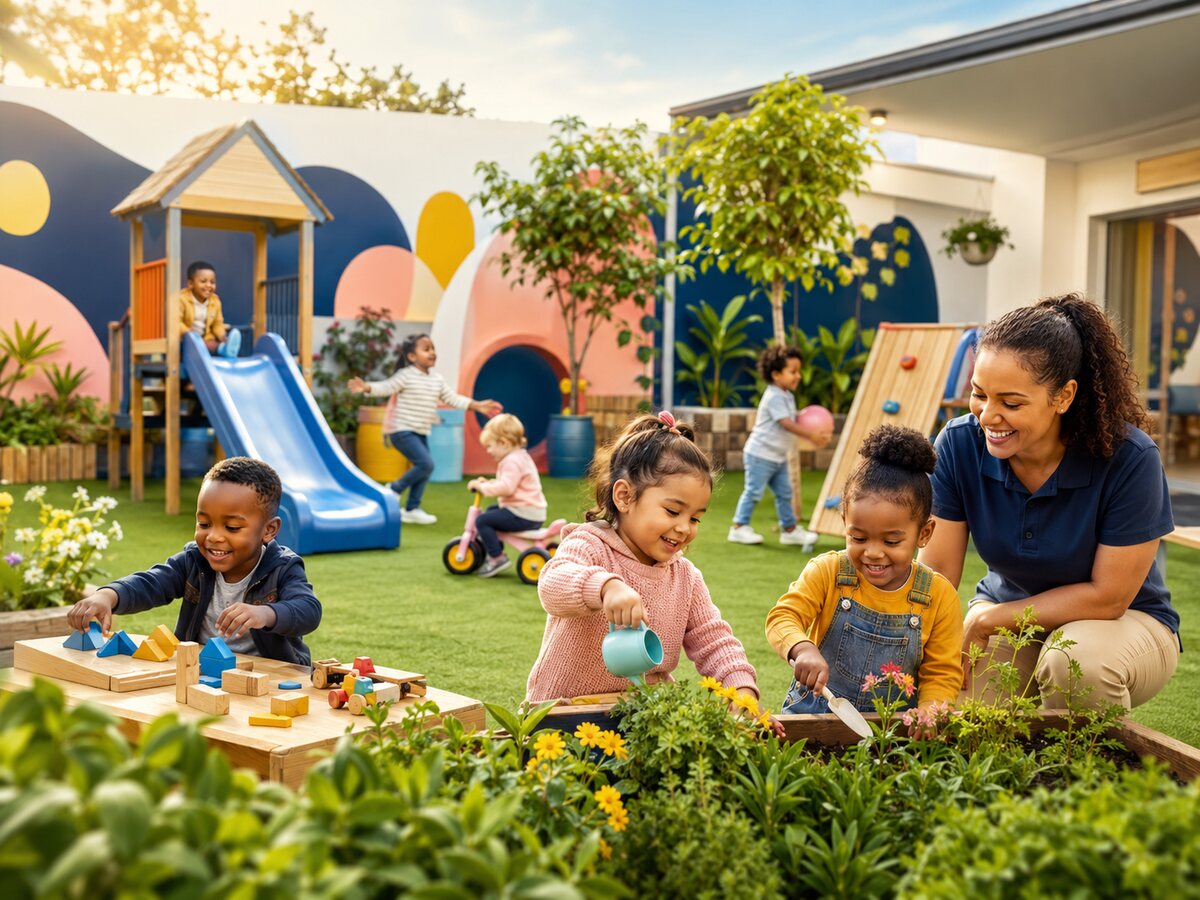 Children playing outdoors